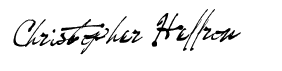 Christopher Heffron signature