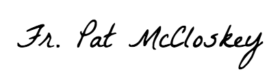 Fr Pat Mcclsokey signature