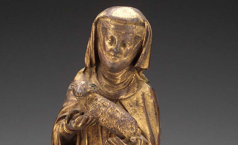 sculpture-of-saint-agnes-of-assisi