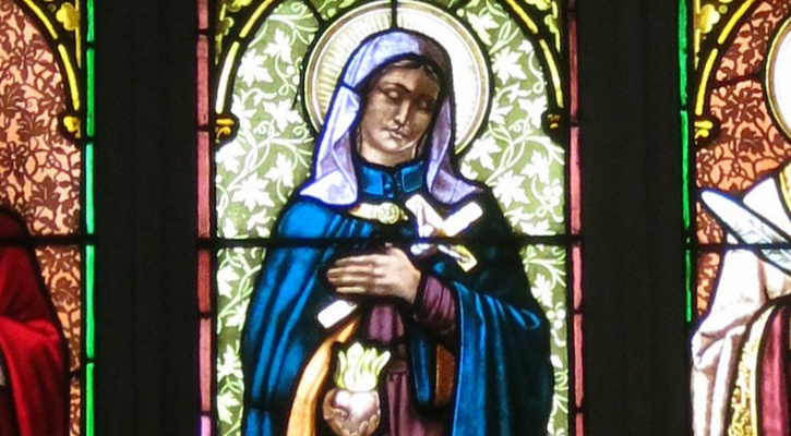 stained-glass-of-saint-catherine-of-genoa-saint-of-the-day