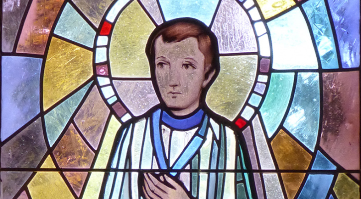 stained-glass-window-of saint-dominic-savio