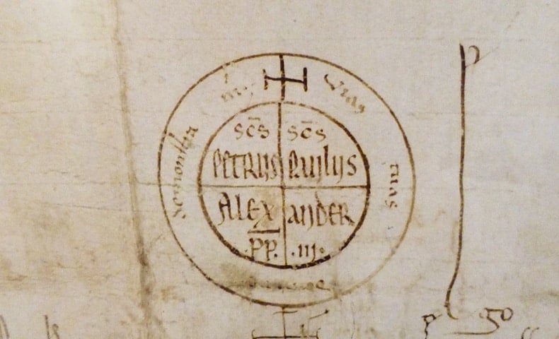 papal-bull-of-pope-alexander-III