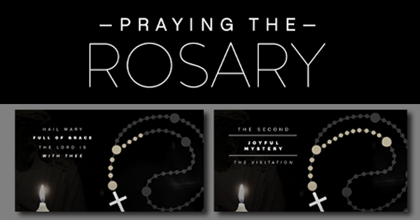 Praying the Rosary animated Rosary video