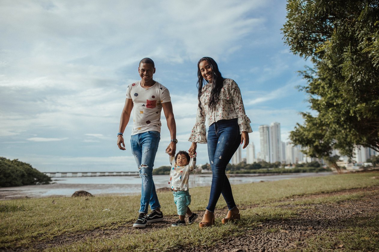 Family walking